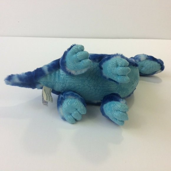 Aurora Dinosaur Brontosaurus Plush Long Neck Blue Tie Dye 15” Stuffed Animal Toy - Picture 6 of 12
